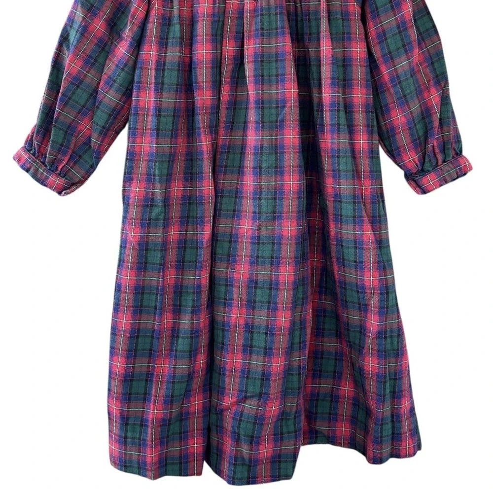 SOPHIE DESS Dress Size 4T Smocked Holiday Plaid Bishop Dress Y2K Twee Classic‎